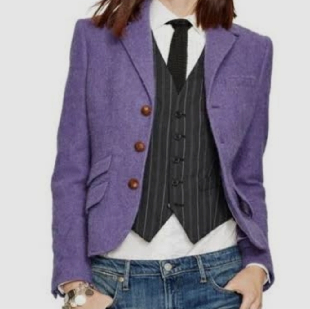 Polo by Ralph wool/alpaca blend Lauren Lavender Blazer
